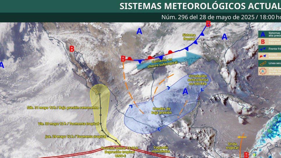 Depresión Uno-E: así están las probabilidades de lluvia en los municipios de Sinaloa hasta el próximo domingo Depresión Uno-E: así están las probabilidades de lluvia en los municipios de Sinaloa hasta el próximo domingo