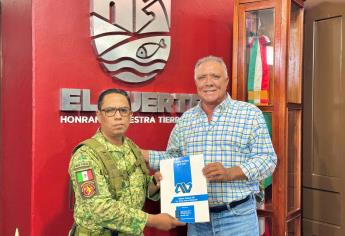 Formalizan donación de terreno para instalaciones de la Guardia Nacional en El Fuerte