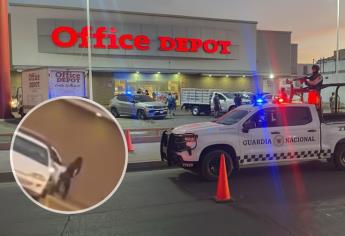 Así huyeron de las balas una mujer y dos niños para protegerse de ataque en el Office Depot de Culiacán