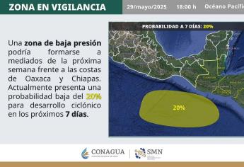 ¿Otro ciclón? Vigilan posible formación de huracán frente a las costas de Oaxaca y Chiapas
