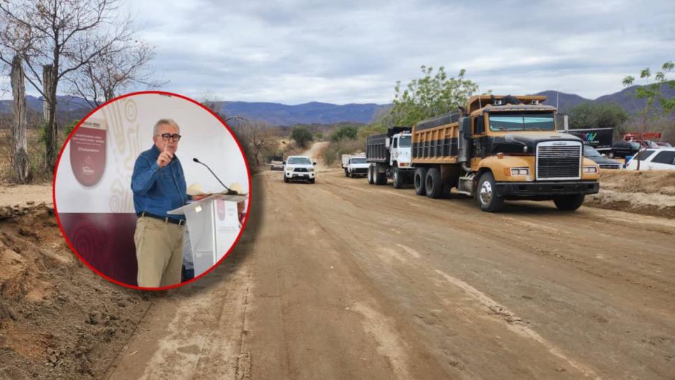 Inaugura Rocha Moya pavimentación del camino Agua Caliente Grande - Baymena en Choix Inaugura Rocha Moya pavimentación del camino Agua Caliente Grande - Baymena en Choix