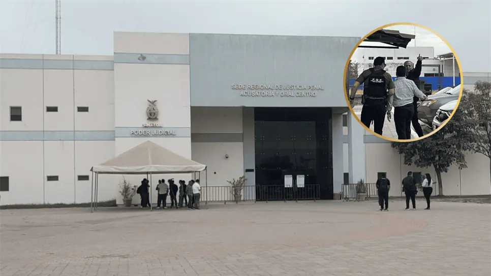 Vargas Landeros ingresó con una sonrisa al juzgado. (FOTO: Luz Noticias).