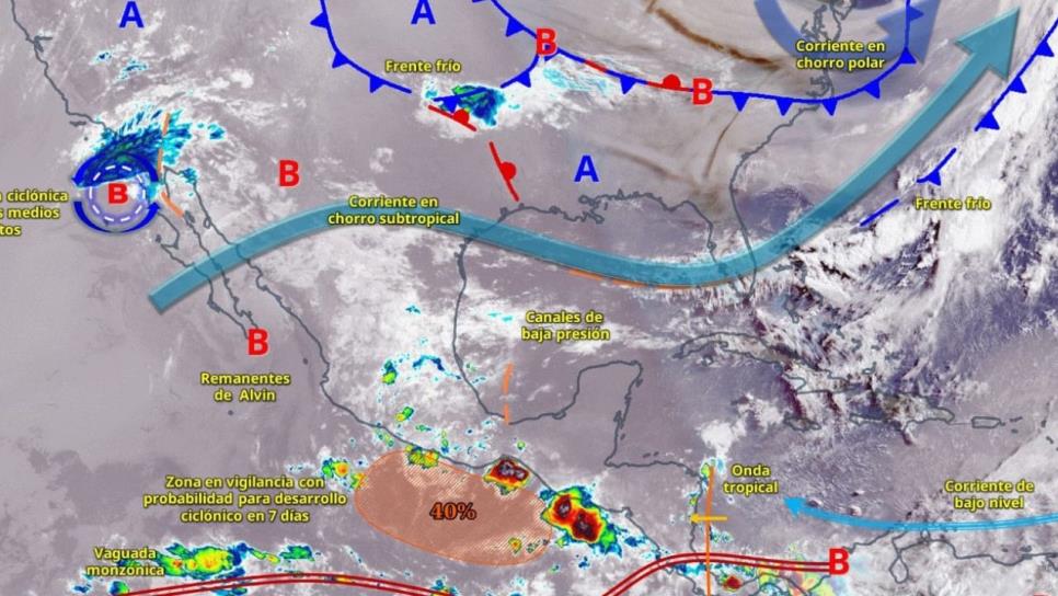 Remanentes de Alvin provocan lluvias en el norte de Sinaloa