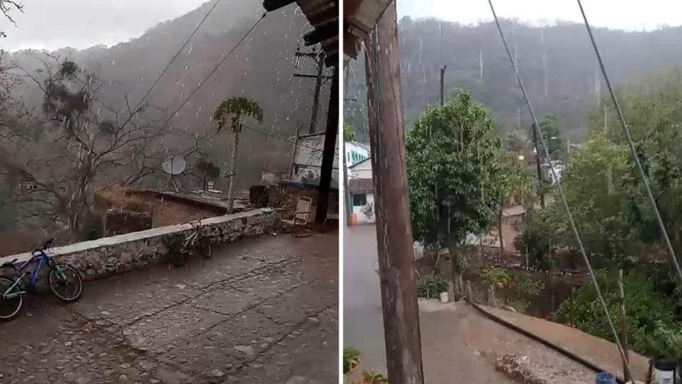 Cae la primera lluvia del año en Concordia, al sur de Sinaloa