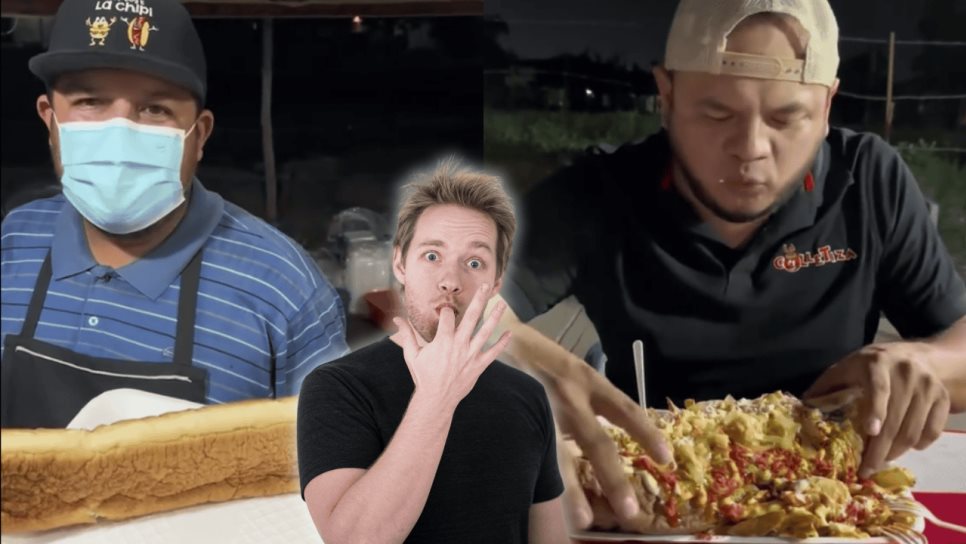"El Mamalón": El hotdog más largo de México que se hizo viral en TikTok