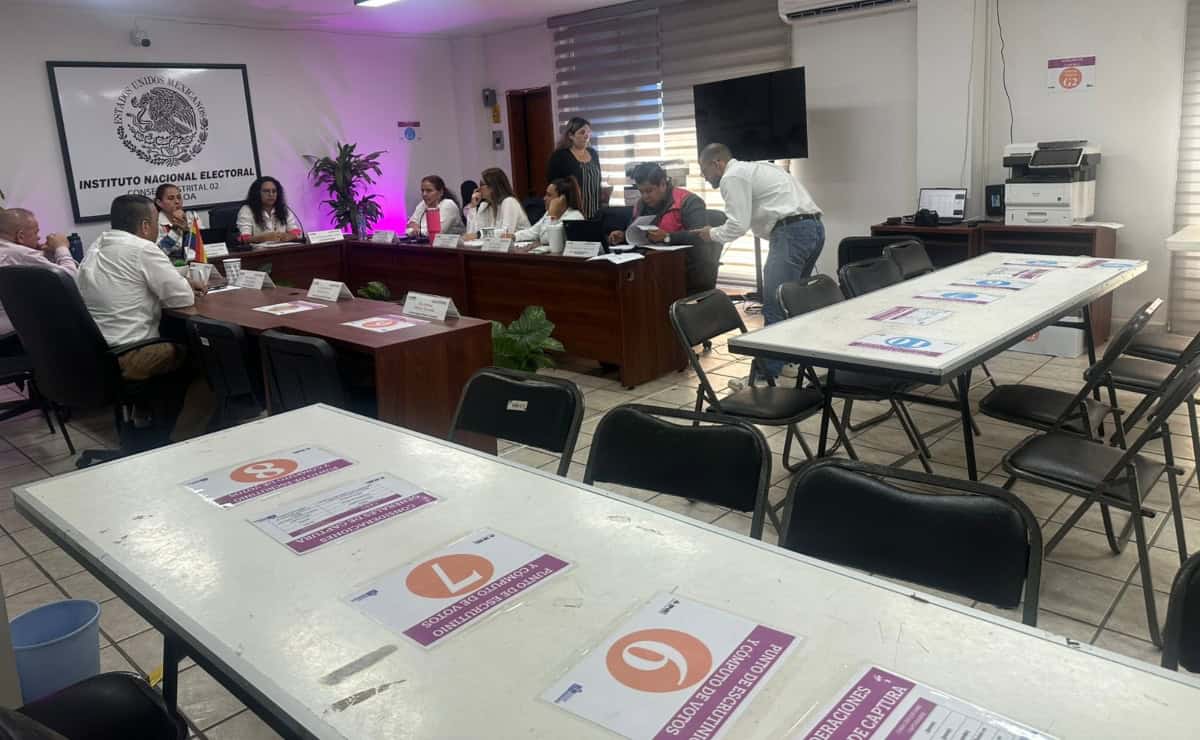 INE se prepara para recibir urnas y comenzar el cómputo de la elección judicial en el Distrito 02