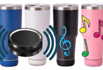 Termo con bocina, como este nuevo producto que podrás llevar a todas tus fiestas