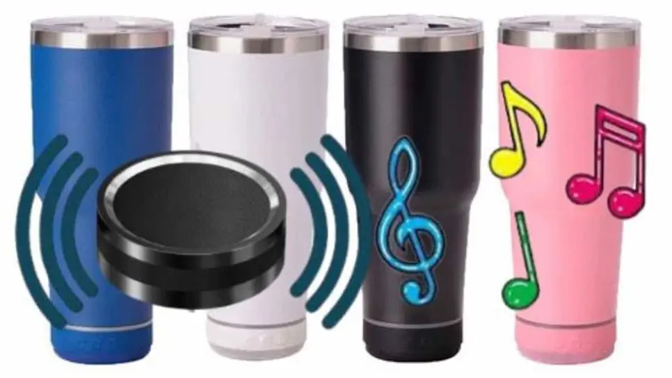 Termo con bocina, como este nuevo producto que podrás llevar a todas tus fiestas