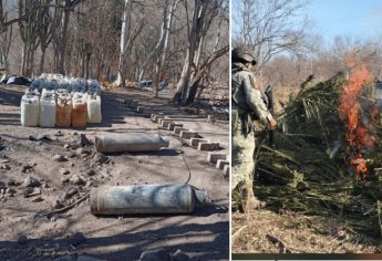 Aseguran secaderos y sustancias para elaborar drogas en la zona rural de Culiacán