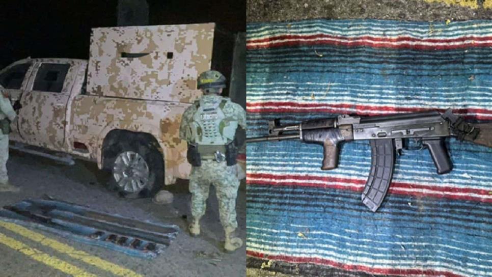 Militares localizan camioneta clonada del Ejército en El Rosario Militares localizan camioneta clonada del Ejército en El Rosario