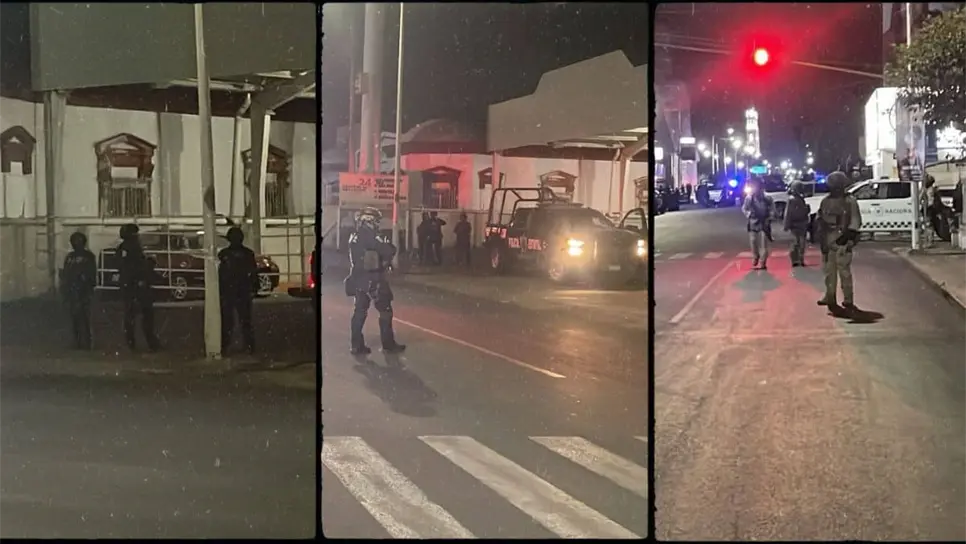 El altercado entre policías de Culiacán. FOTOS: Luz Noticias