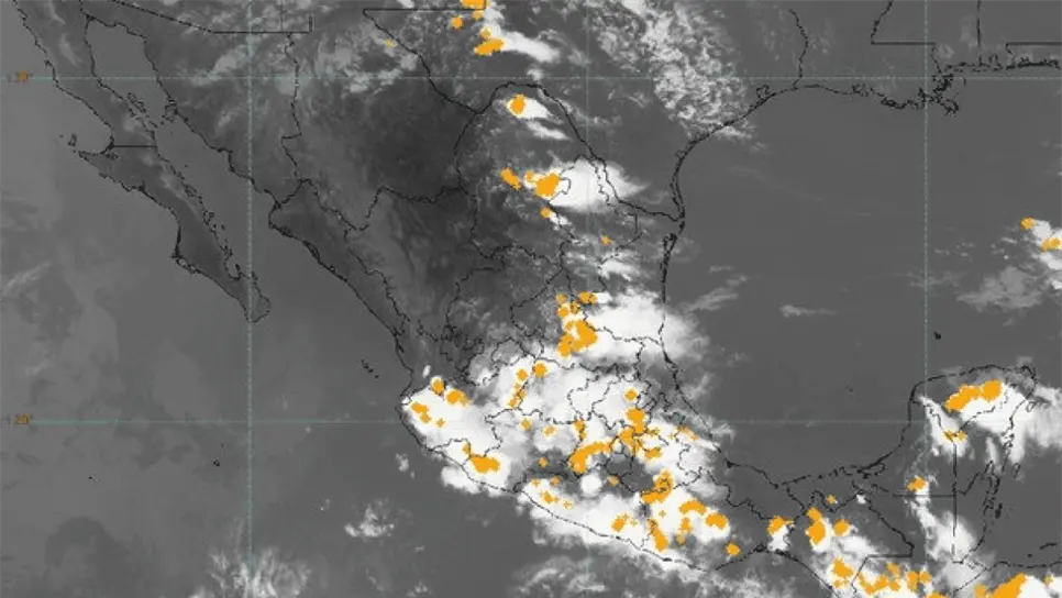 Al menos 21 estados presentan descargas eléctricas. (FOTO: Conagua).