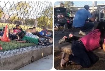 Niños se tiran pechotierra en campo deportivo para salvarse de la balacera en El Ranchito, Culiacán