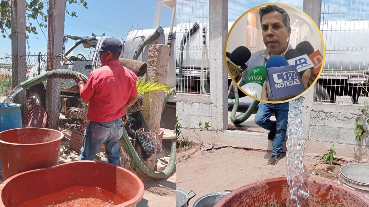 Las pipas acudirán a las comunidades escoltadas por patrullas de Seguridad Pública. FOTO: Luz Noticias.