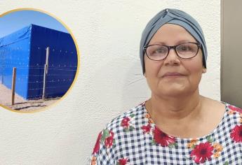 Con cáncer y a más de 40 grados en una casa de lona: Rita suplica por un hogar digno en Ahome