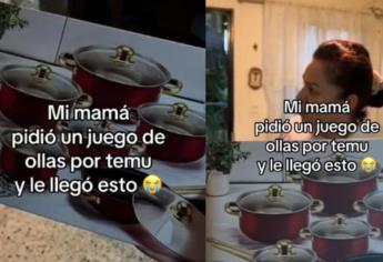Pide juego de ollas en Temu y recibe una imagen impresa del producto | VIDEO