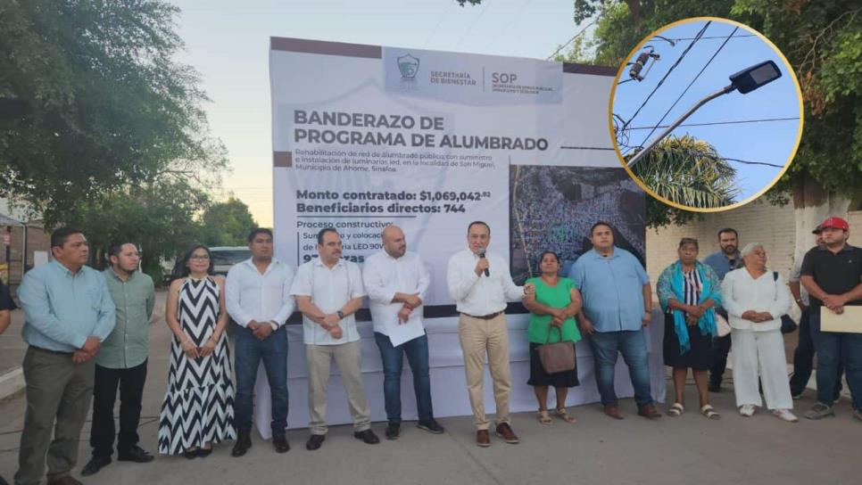 Antonio Menéndez da banderazo a rehabilitación del alumbrado en San Miguel Zapotitlán Antonio Menéndez da banderazo a rehabilitación del alumbrado en San Miguel Zapotitlán