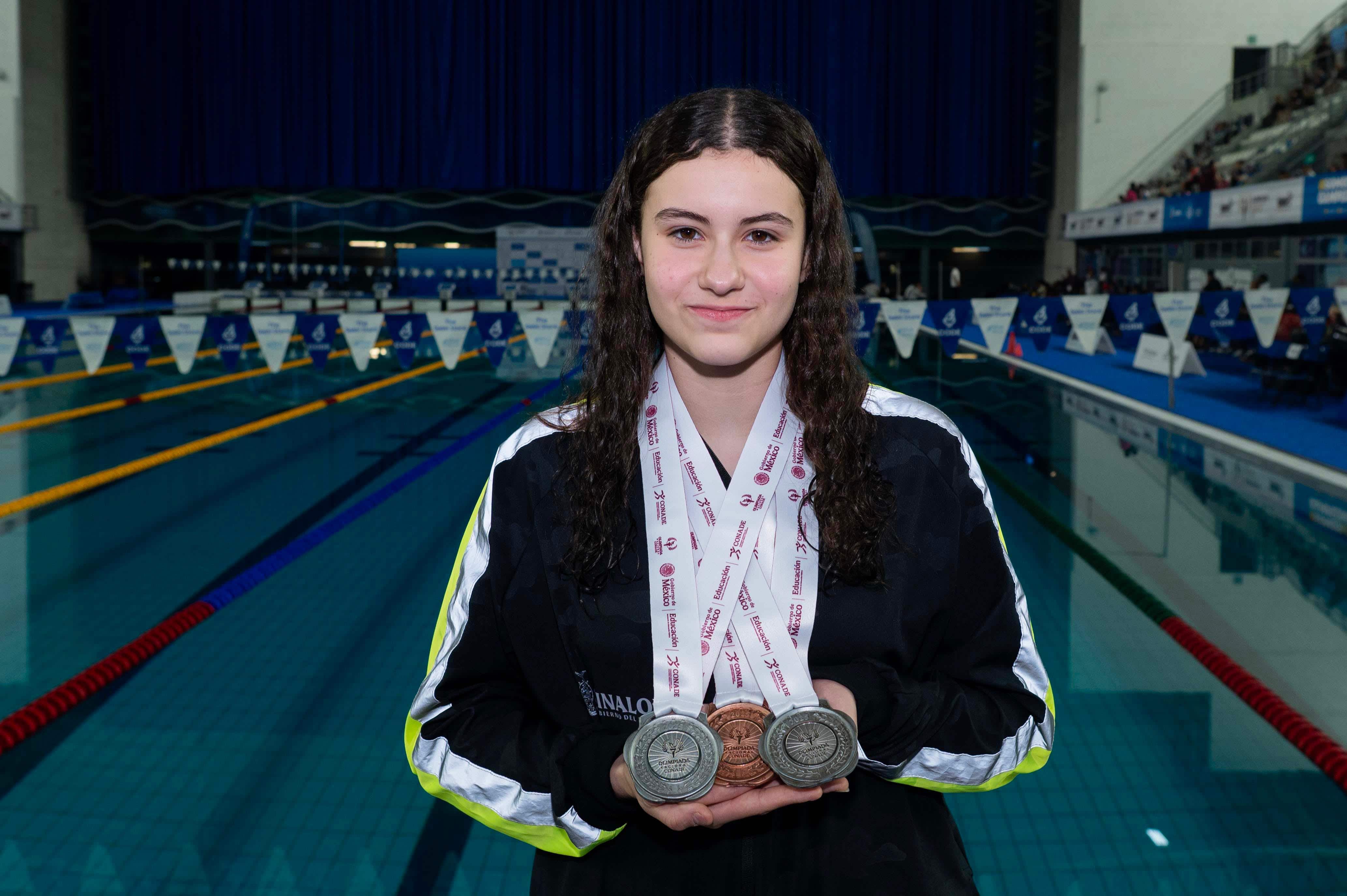 Mochitense Paloma Luna gana dos medallas de plata y una de bronce en Olimpiada Nacional 2025