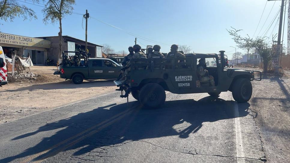 Balacera entre civiles y Guardia Nacional deja 2 muertos y 2 detenidos en El Barrio, Culiacán