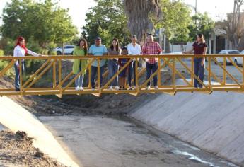 Gobierno de Mazatlán inaugura el puente peatonal y lavadero pluvial en Arboledas INVIES