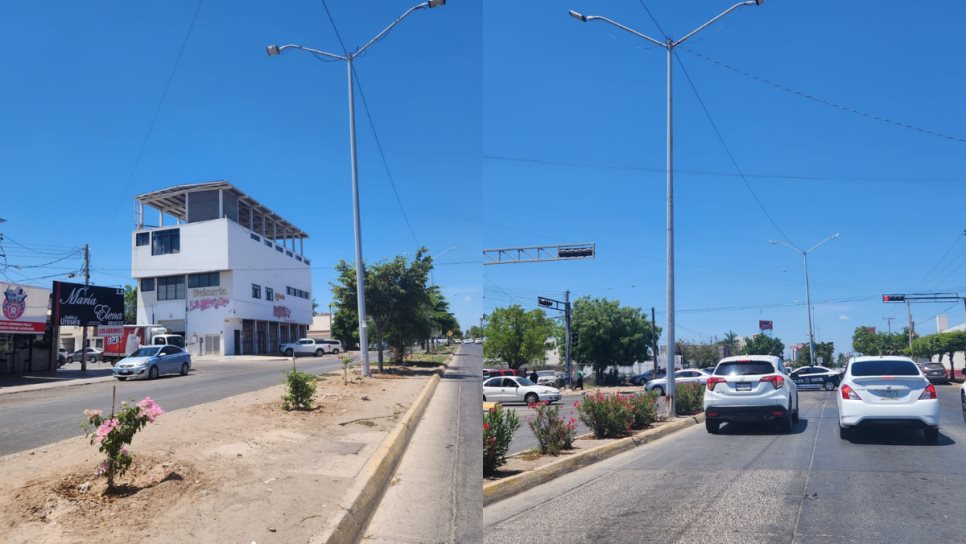Esta es la calle de Los Mochis que atraviesa la ciudad de norte a sur y es de las mejor trazadas 