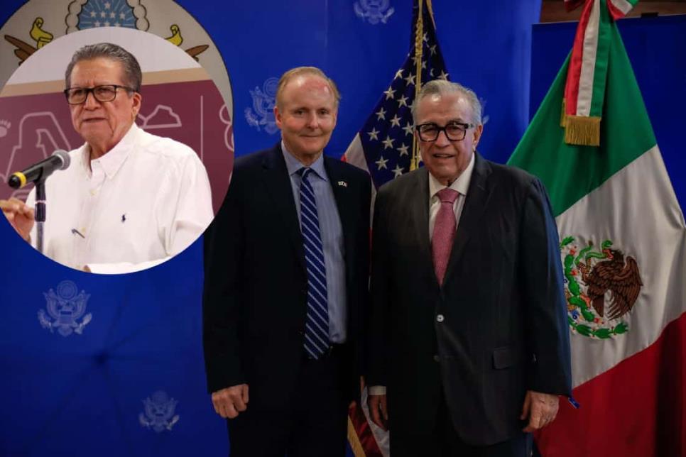 Reunión con Rocha y Cónsul muestra buena relación entre México y Estados Unidos: Feliciano Castro