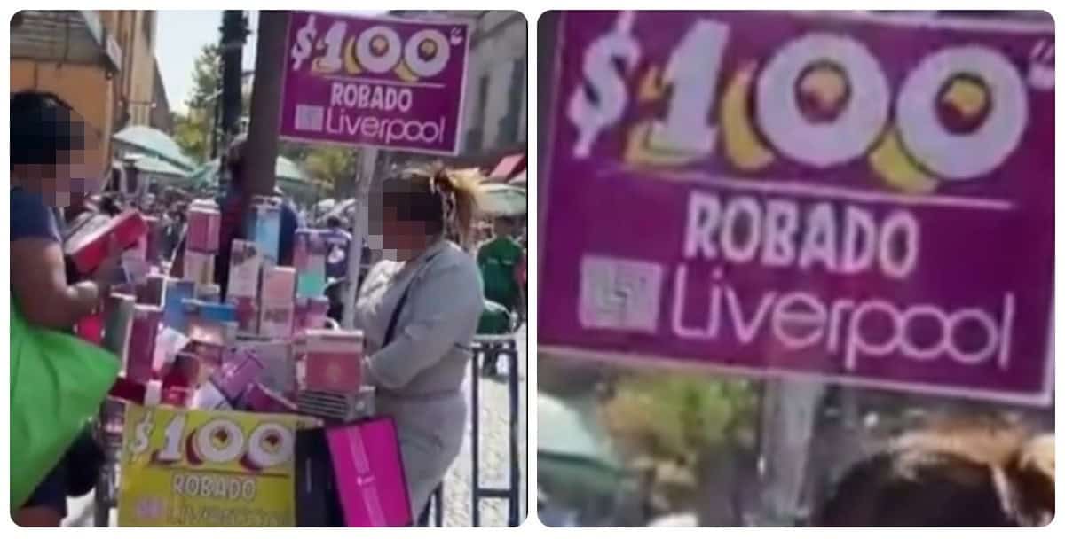 Mujer se viraliza por vender supuestos perfumes robados en plena calle