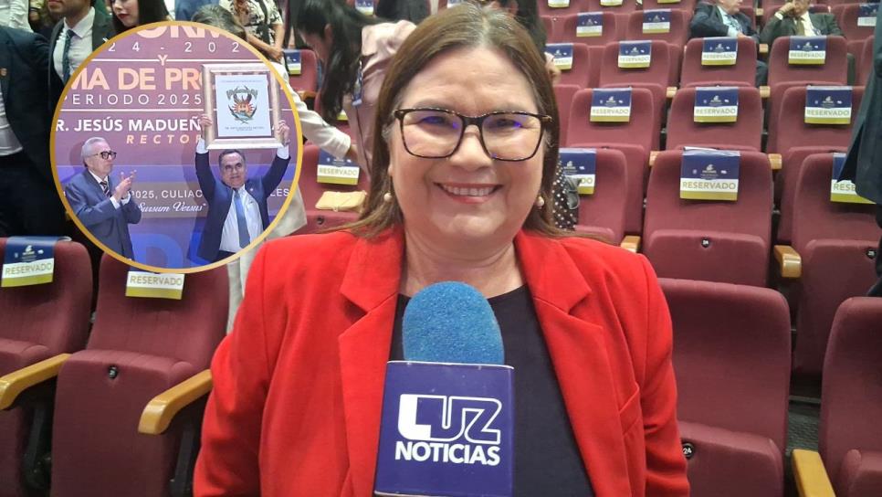 Le deseo éxito a Madueña para que la UAS siga creciendo: Imelda Castro Le deseo éxito a Madueña para que la UAS siga creciendo: Imelda Castro