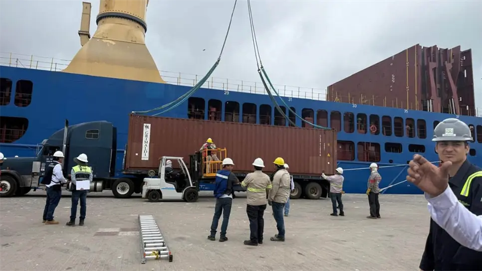 Confirmó que esta operación de Conekta Intermodal marca el arranque formal de maniobras de carga contenerizada en Topolobampo, algo inédito hasta ahora