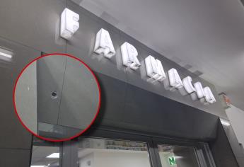 Farmacia termina baleada en ataque a Policías Municipales en Culiacán