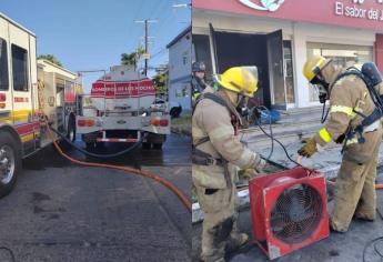 Se incendia conocido negocio de sushi En Los Mochis