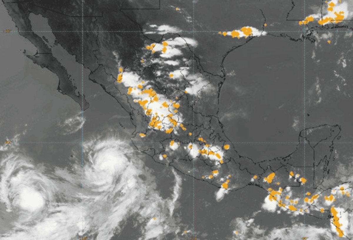 El huracán Bárbara se ubica cerca de las costas de Jalisco. (FOTO: Conagua).