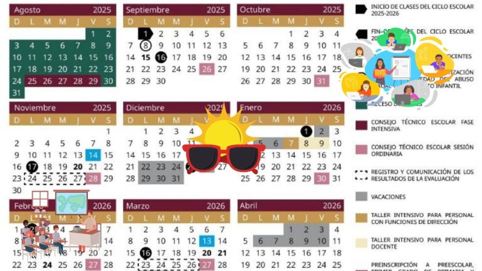 SEP publica calendario escolar 2025-2026: conoce los días festivos y puentes del próximo ciclo SEP publica calendario escolar 2025-2026: conoce los días festivos y puentes del próximo ciclo