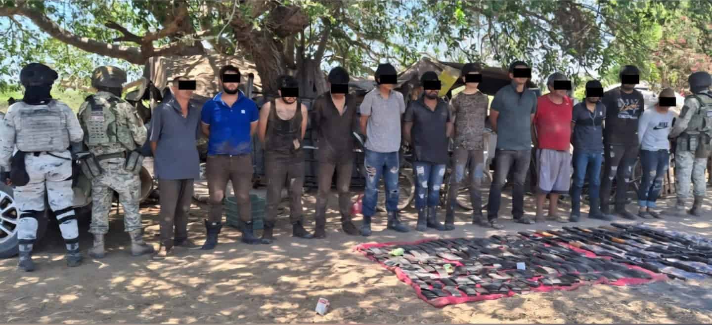 Los detenidos y lo asegurado fueron puestos a disposición de las autoridades competentes. (FOTO: Cortesía).