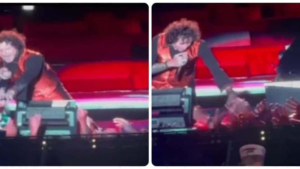 Enrique Bunbury arrebata teléfono a fa durante concierto en Querétaro Enrique Bunbury arrebata teléfono a fa durante concierto en Querétaro