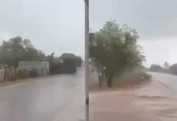 Lluvias sorprenden a habitantes de comunidades en Elota