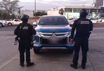 Autoridades recuperan camioneta que había sido robada en el sector La Conquista, Culiacán