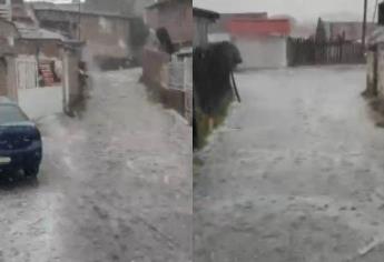 Fuerte tormenta con granizo sorprende a habitantes de El Salto, Durango