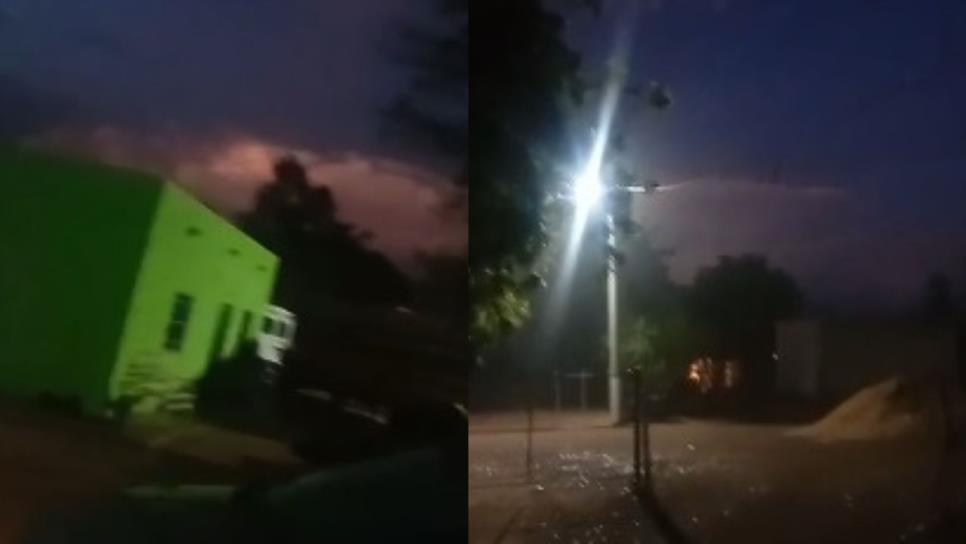 Llegan las primeras lluvias a El Fuerte y Choix