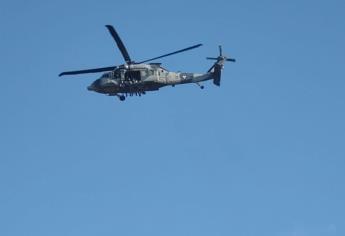 Helicópteros militares sobrevuelan Culiacán por segundo día consecutivo