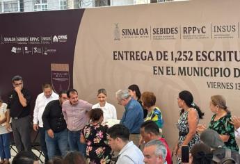 Tu Escritura, Tu Hogar: Más de mil escrituras fuegos entregadas en Mazatlán
