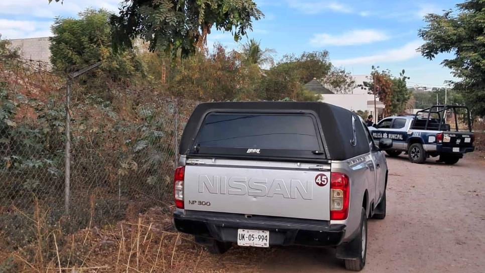 Encuentran una persona enterrada en Villa Juarez, Navolato