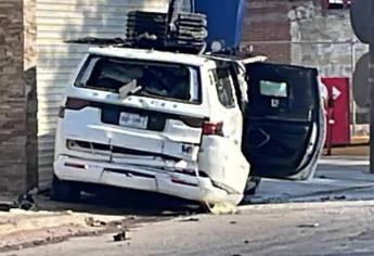 Así es la camioneta blindada con un rifle 50 empotrado qué participó en la balacera en Tierra Blanca, Culiacán
