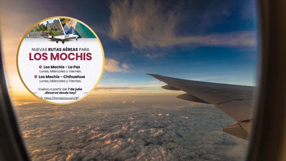 TAR México: Estos son los vuelos desde Los Mochis a La Paz y Chihuahua TAR México: Estos son los vuelos desde Los Mochis a La Paz y Chihuahua