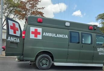 Tres militares resultan lesionados tras salirse la llanta de una patrulla en Culiacán