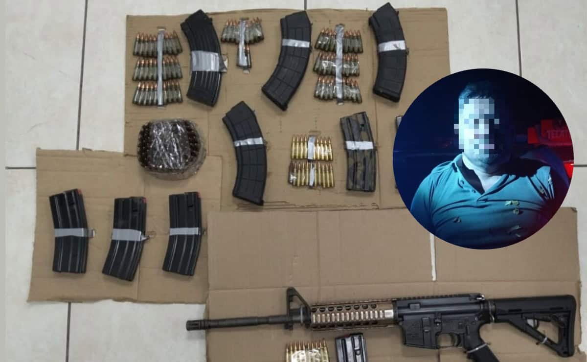 FOTO: Detienen a civil armado y aseguran camioneta con reporte de robo en el ejido Estación Rosales, en Culiacán