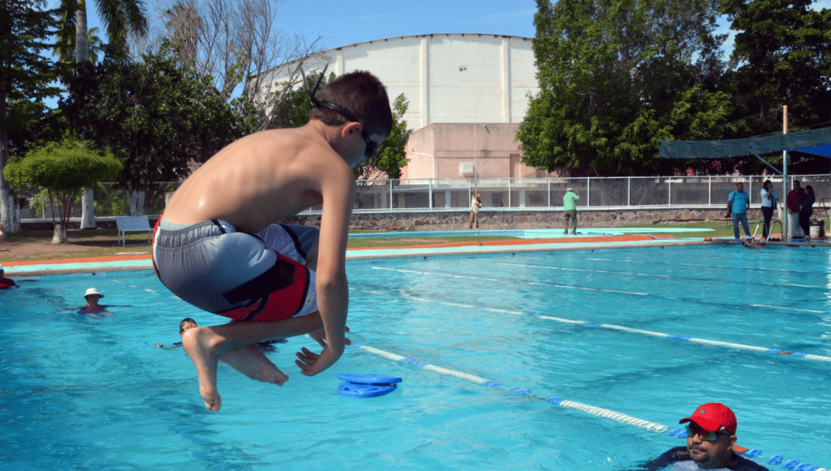 FOTO: Cortesía. Se espera la apertura de la alberca olímpica de loa ciudad deportiva de Los Mochis para el próximo mes de julio o finales de junio.