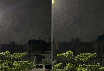 Lluvia deja sin luz a vecinos de Mazatlán, Escuinapa y El Rosario durante la madrugada