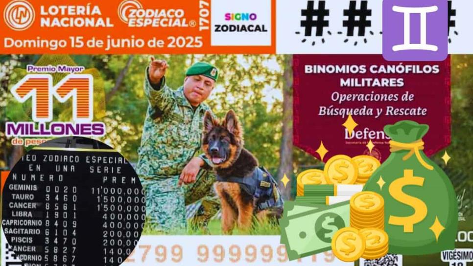 Sorteo del Zodiaco Especial: ¿Quién ganó 24 millones de pesos este 15 de junio 2025? Sorteo del Zodiaco Especial: ¿Quién ganó 24 millones de pesos este 15 de junio 2025?