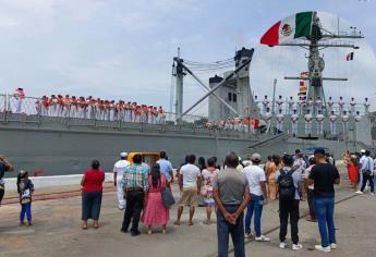 Este buque de la Armada de México sustituye al Cuauhtémoc en prácticas de cadetes navales